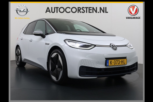 Volkswagen ID.3 First MAX 62kWh SOH 90% Panoramadak Ergo Active Stoelen Navi Pro Ecc Adap.Cruise Heads-Up Display Camera Pdc Lmv 20" Apple Carplay Android Auto Origineel Nederlandse Auto Zeer luxe uitvoering