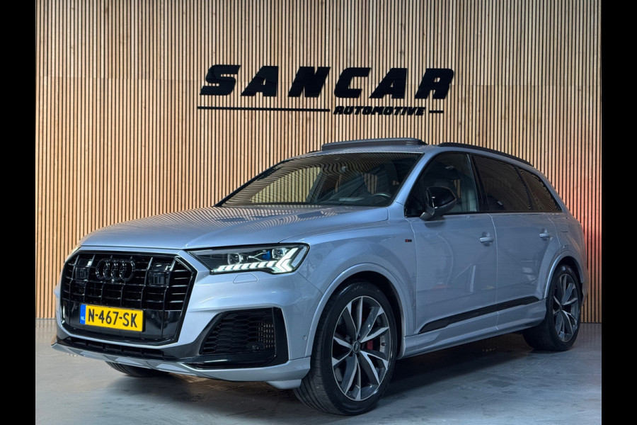 Audi Q7 60 TFSI e quattro S Competition PANO|LUCHTVERING|TREKHAAK|HUD|B&O|AMBIENT|360 CAM|ALARM|STOELVENTILATIE|MASSAGE|21 INCH