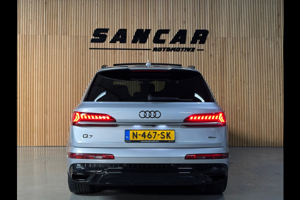 Audi Q7 60 TFSI e quattro S Competition PANO|LUCHTVERING|TREKHAAK|HUD|B&O|AMBIENT|360 CAM|ALARM|STOELVENTILATIE|MASSAGE|21 INCH