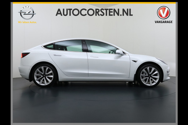 Tesla Model 3 Long Range AWD 75kWh Facelift Warmtepomp Lmv 19" AutoPilot Leder Panoramadak Adaptive-Cruise Camera's Elektr.-Stuur+Stoelen+Spie Navi LED DAB Voorverwarmen interieur Keyless One-Pedal-Drive 4WD SOH 87% Origineel Nederlandse Auto Fabrieksgarantie op Accu en Motor tot 27-09-2027/192.00km