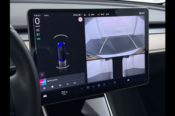 Tesla Model 3 Long Range AWD 75kWh Facelift Warmtepomp Lmv 19" AutoPilot Leder Panoramadak Adaptive-Cruise Camera's Elektr.-Stuur+Stoelen+Spie Navi LED DAB Voorverwarmen interieur Keyless One-Pedal-Drive 4WD SOH 87% Origineel Nederlandse Auto Fabrieksgarantie op Accu en Motor tot 27-09-2027/192.00km