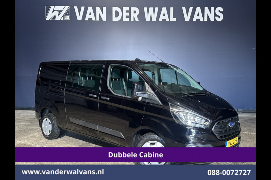 Ford Transit Custom 2.0 TDCI 130pk Automaat L2H1 Dubbele Cabine Euro6 Airco | 6-Zits | Navigatie | Cruisecontrol LED, Apple Carplay, Android Auto, Parkeersensoren
