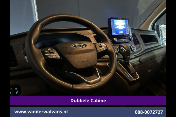 Ford Transit Custom 2.0 TDCI 130pk Automaat L2H1 Dubbele Cabine Euro6 Airco | 6-Zits | Navigatie | Cruisecontrol LED, Apple Carplay, Android Auto, Parkeersensoren