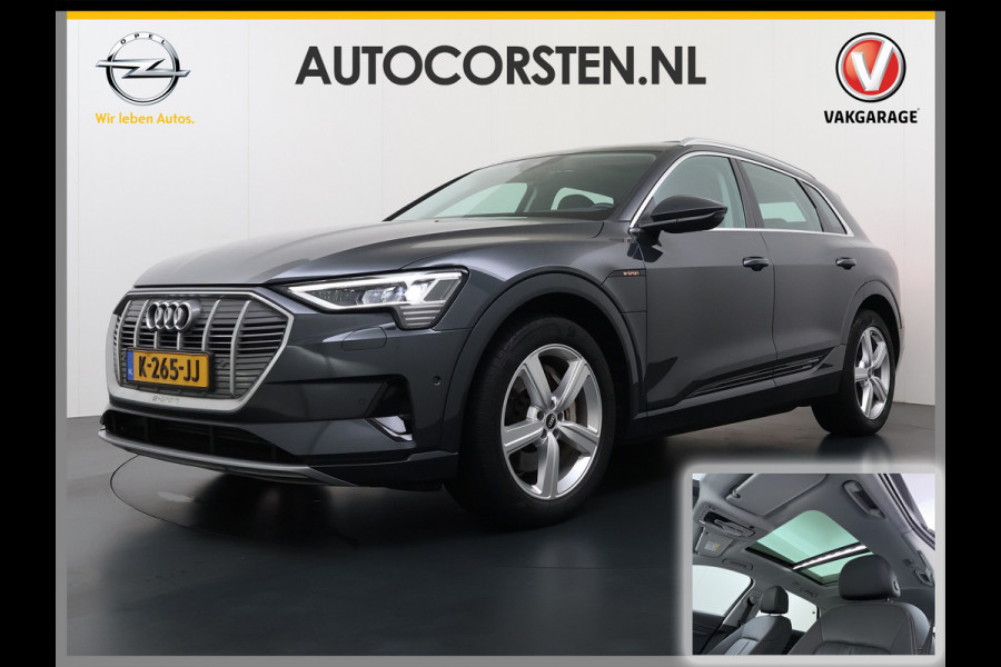 Audi e-tron 313pk Quattro Soh 91% Leer PanoDak Adaptive.Cruise Camera Elek.Stoelen+Memory+Verwarmd Navi Ecc Pdc Stoelverwarming Elek.Achterklep AWD Led Bluetooth Rijstrooksensor WiFi Lmv 4WD Business Edition Plus 71kWh Origineel Nederlandse Auto 1800kg trekvermogen!