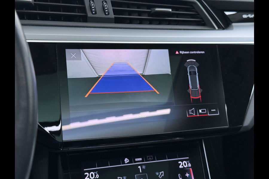 Audi e-tron 313pk Quattro Soh 91% Leer PanoDak Adaptive.Cruise Camera Elek.Stoelen+Memory+Verwarmd Navi Ecc Pdc Stoelverwarming Elek.Achterklep AWD Led Bluetooth Rijstrooksensor WiFi Lmv 4WD Business Edition Plus 71kWh Origineel Nederlandse Auto 1800kg trekvermogen!