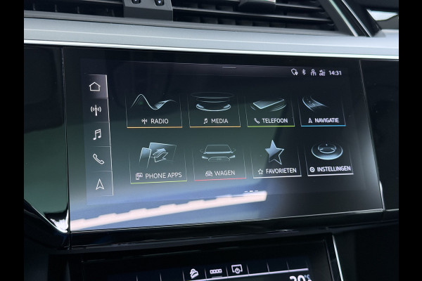 Audi e-tron 313pk Quattro Soh 91% Leer PanoDak Adaptive.Cruise Camera Elek.Stoelen+Memory+Verwarmd Navi Ecc Pdc Stoelverwarming Elek.Achterklep AWD Led Bluetooth Rijstrooksensor WiFi Lmv 4WD Business Edition Plus 71kWh Origineel Nederlandse Auto 1800kg trekvermogen!