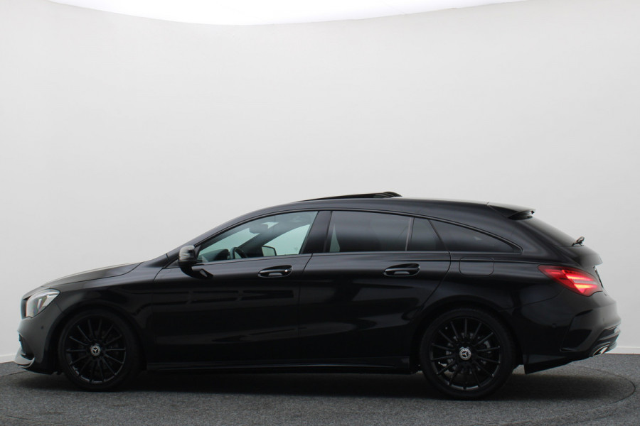 Mercedes-Benz CLA-Klasse Shooting Brake 180 Business Solution AMG Night Upgrade Automaat Panoramadak, LED, Camera, Navigatie, Stoelverwarming, PDC, 18"