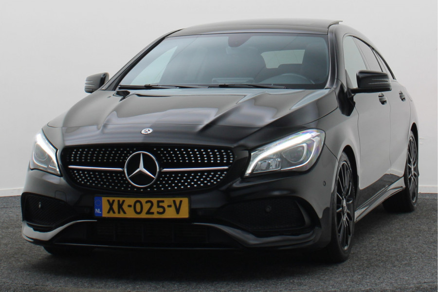 Mercedes-Benz CLA-Klasse Shooting Brake 180 Business Solution AMG Night Upgrade Automaat Panoramadak, LED, Camera, Navigatie, Stoelverwarming, PDC, 18"