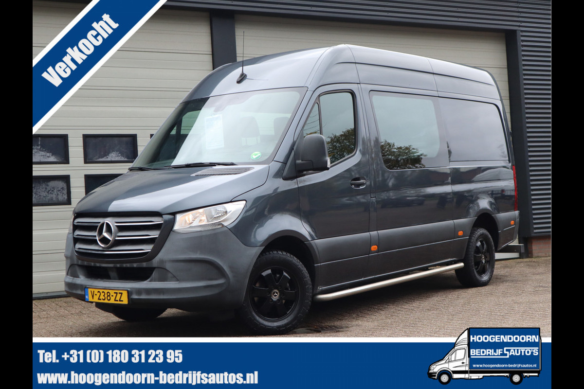 Mercedes-Benz Sprinter 314 CDI Euro 6 Automaat DC 6 Pers. - L2H2 - Trekhaak 3,5t KG - Cruise