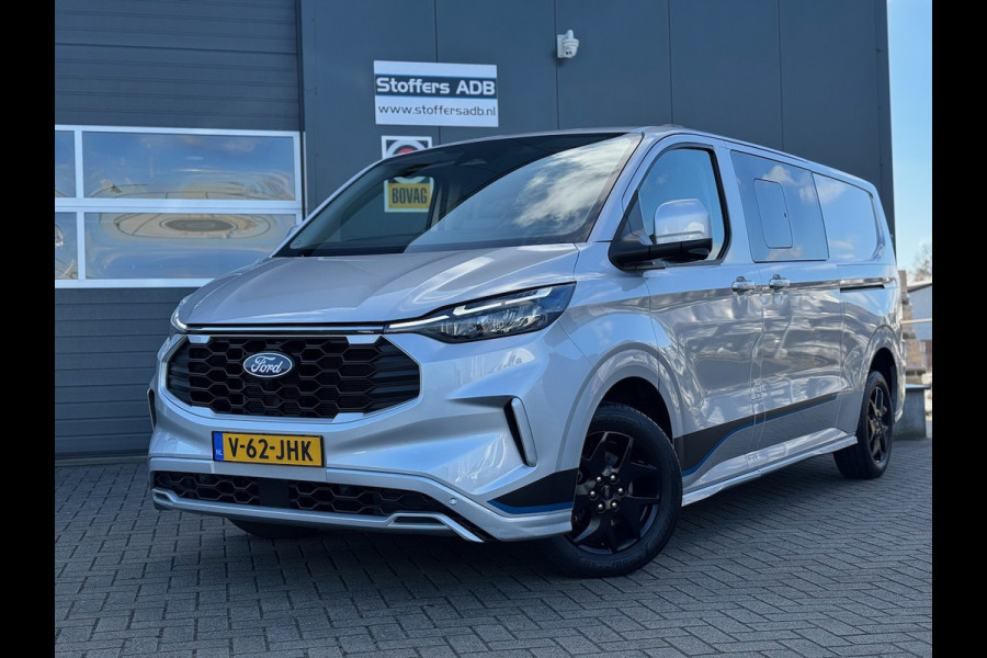 Ford Transit Custom 2.0 TDCI L2H1 Sport DC AWD 170pk | L+R Elek. Schuif | 360 Camera | Navi | CarPlay | 5-Zits | Assist Pack