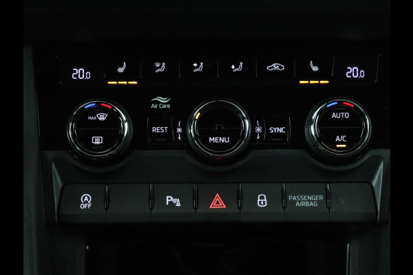 Škoda Kodiaq 1.5 TSI Sportline | Panoramadak | Stoelverwarming | Leder/Alcantara | Camera | Carplay | Sfeerverlichting | Virtual Cockpit | Canton Sound | Navigatie | Keyless | 20'' | Memory | Full LED