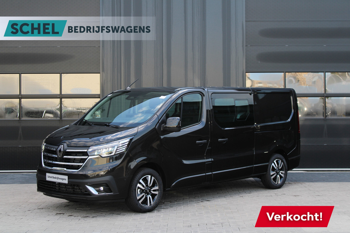 Renault Trafic 2.0 Blue dCi 170pk T29 L2H1 Extra DC - 2x Schuifdeur - Carplay - LED - Blind Spot - Navigatie - Camera - Trekhaak - Stoelverwarm