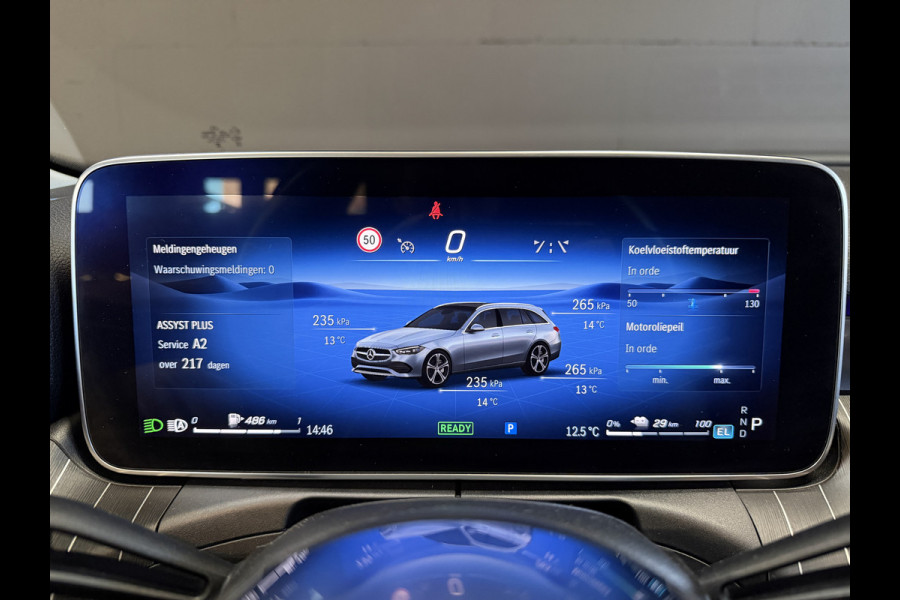 Mercedes-Benz C-Klasse Estate 300 e Luxury Line | Panoramadak | Sfeerverlichting | Elektr. trekhaak | Carplay | Burmester | Adaptive cruise