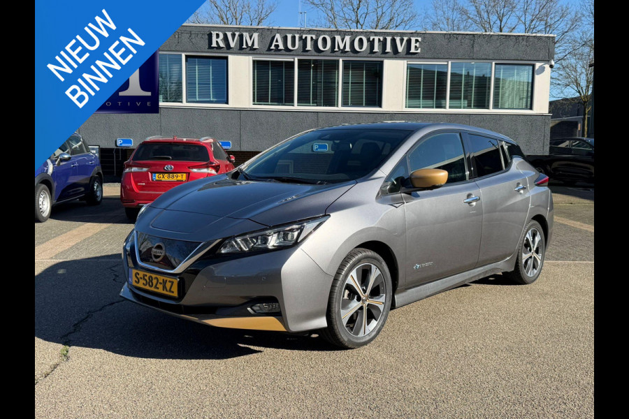 Nissan Leaf Tekna 40 kWh SOH 91%| WARMTEPOMP | BOSE AUDIO | STUUR + STOELVERWARMING VOOR EN ACHTER  | LEDEREN BEKLEDING | 360° CAMERA | DODEHOEKDETECTIE | NETTE COMPLETE AUTO | INCL. 12 MND BOVAG GARANTIE