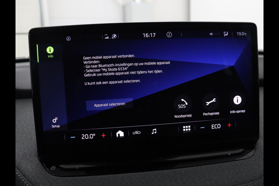 Škoda ENYAQ iV 60 | Trekhaak | Carplay | Camera | Half leder | Navigatie | Parkeerhulp | Sfeerverlichting | Cruise control | Full LED | 19'' | Climate control