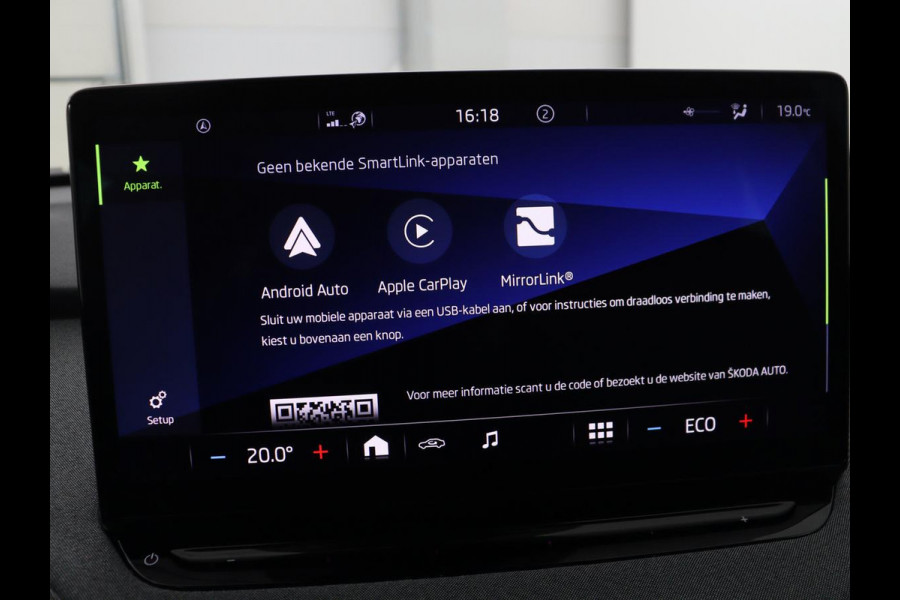 Škoda ENYAQ iV 60 | Trekhaak | Carplay | Camera | Half leder | Navigatie | Parkeerhulp | Sfeerverlichting | Cruise control | Full LED | 19'' | Climate control