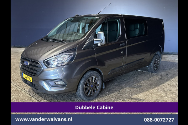 Ford Transit Custom 2.0 TDCI 170pk Automaat L2H1 Dubbele Cabine Euro6 Airco | 5-Zits | LED | Cruisecontrol Stoelverwarming, Verwarmde voorruit, LM velgen, Trekhaak, Parkeersensoren