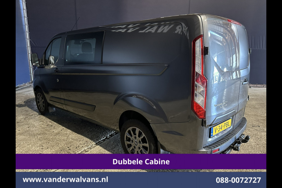 Ford Transit Custom 2.0 TDCI 170pk Automaat L2H1 Dubbele Cabine Euro6 Airco | 5-Zits | LED | Cruisecontrol Stoelverwarming, Verwarmde voorruit, LM velgen, Trekhaak, Parkeersensoren