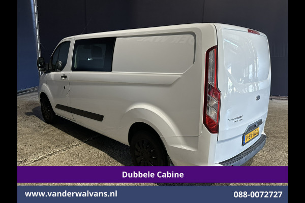 Ford Transit Custom 2.0 TDCI 130pk L2H1 Dubbele Cabine Euro6 Airco | 6-Zits | Camera | Navigatie | LED | Apple Carplay Android Auto, Cruisecontrol, Stoelverwarming, Verwarmde voorruit, Parkeersensoren, Achterklep