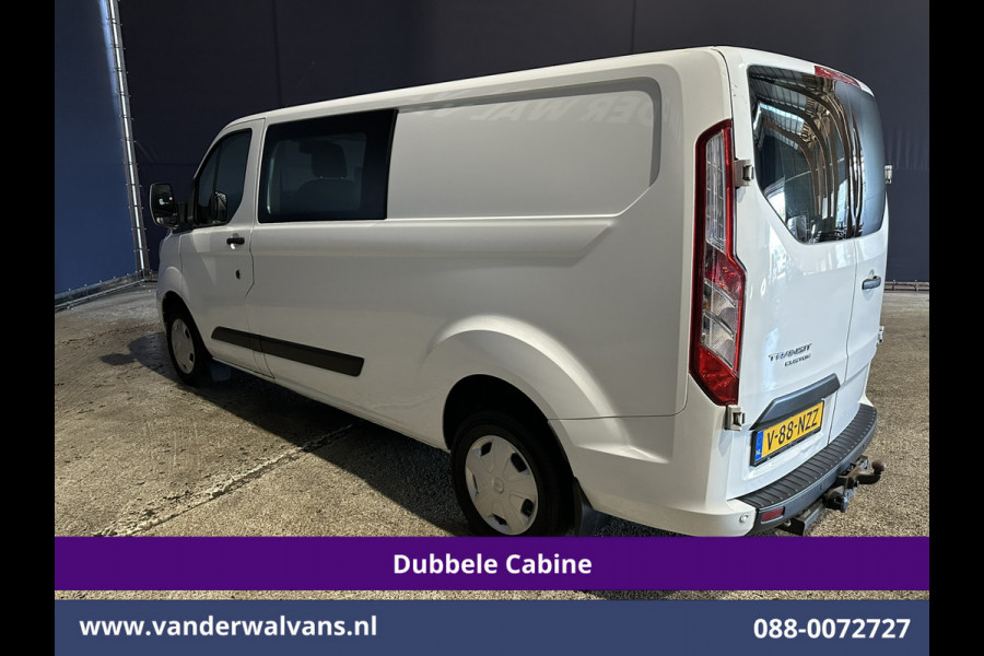 Ford Transit Custom 2.0 TDCI 131pk L2H1 Dubbele Cabine Euro6 Airco | 6-Zits | LED | Cruisecontrol | 2800kg trekhaak Parkeersensoren, Stoelverwarming