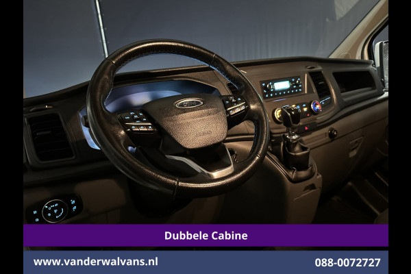 Ford Transit Custom 2.0 TDCI 131pk L2H1 Dubbele Cabine Euro6 Airco | 6-Zits | LED | Cruisecontrol | 2800kg trekhaak Parkeersensoren, Stoelverwarming