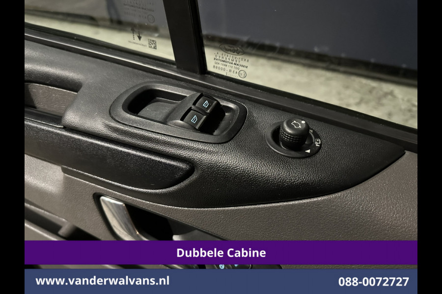 Ford Transit Custom 2.0 TDCI 170pk L2H1 Dubbele Cabine Euro6 Airco | 6-Zits | Camera | Navigatie | LED | Apple Carplay Android Auto, Cruisecontrol, Stoelverwarming, Verwarmde voorruit, Parkeersensoren, 2800kg trekvermogen, Dakdragers