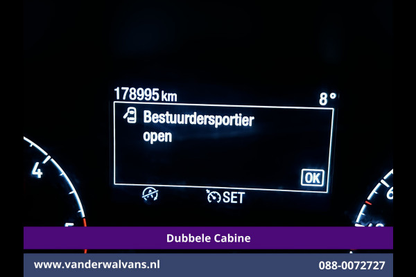 Ford Transit Custom 2.0 TDCI 170pk L2H1 Dubbele Cabine Euro6 Airco | 6-Zits | Camera | Navigatie | LED | Apple Carplay Android Auto, Cruisecontrol, Stoelverwarming, Verwarmde voorruit, Parkeersensoren, 2800kg trekvermogen, Dakdragers