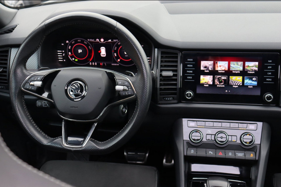 Škoda Kodiaq 1.5 TSI Sportline Business org. NL-auto half-leer+el+mem+vw+stuur a-camera digitaal-dashboard