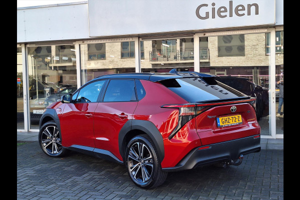 Toyota Bz4x 71,4 kWh Premium | Trekhaak, 20 inch, 360 camera, Half Leer, Bi-Tone, Dodehoekherkenning, Panoramadak, Parkeersensoren