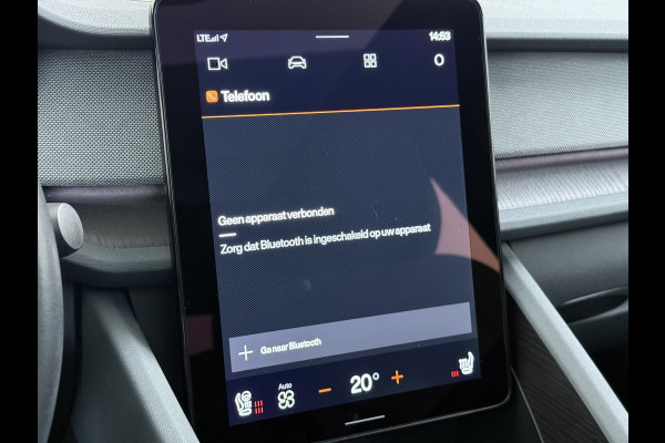 Polestar 2 Long Range Dual Motor 78kWh SOH 92% Trekhaak Panoramadak Adap.Cruise 360°Camera Navi Ecc Apple Carplay Android Auto Pdc Launch E Stoel+Stuurverwarming Lmv 19" Achterbankverwarming Keyless DAB Rijstrooksensor Origineel Nederlandse Auto