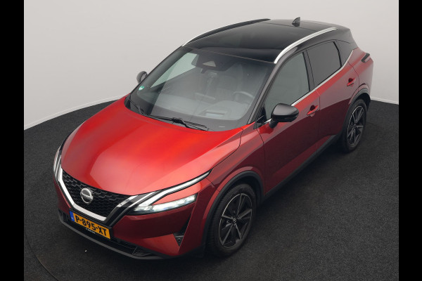 Nissan QASHQAI 1.3 MHEV Xtronic Tekna Automaat | Panodak | Trekhaak Afn | Adaptive Cruise | Lederen Sportstoelen Massage & Memory | BOSE Sound | 360 Camera | Keyless | Apple Carplay | 19"L.M |