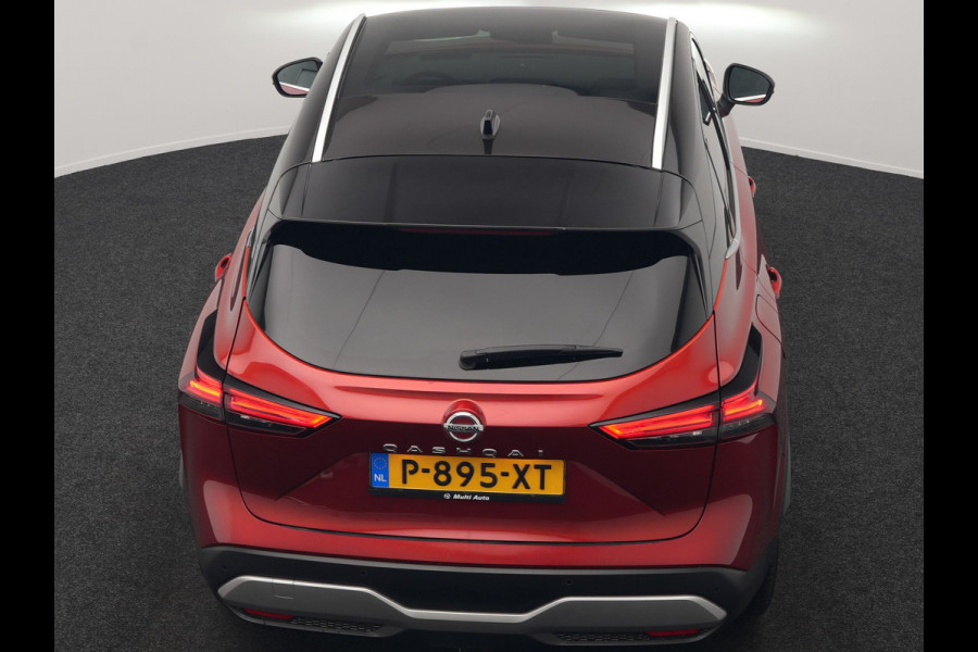 Nissan QASHQAI 1.3 MHEV Xtronic Tekna Automaat | Panodak | Trekhaak Afn | Adaptive Cruise | Lederen Sportstoelen Massage & Memory | BOSE Sound | 360 Camera | Keyless | Apple Carplay | 19"L.M |