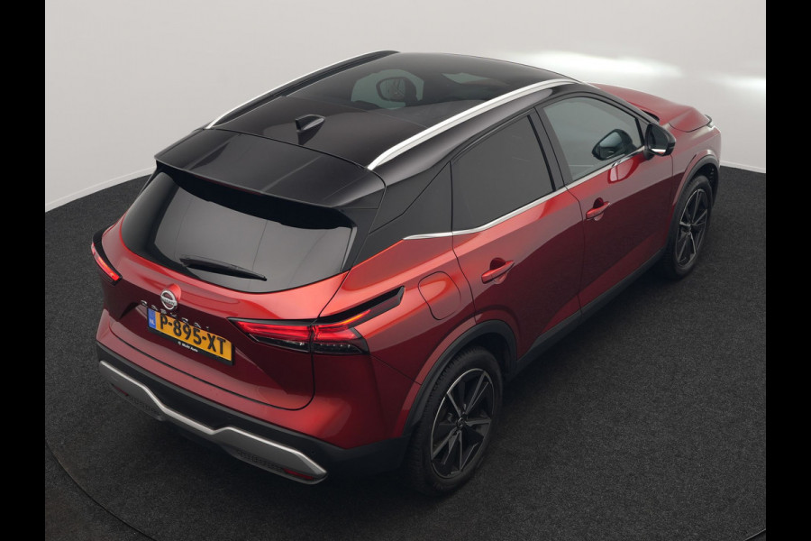 Nissan QASHQAI 1.3 MHEV Xtronic Tekna Automaat | Panodak | Trekhaak Afn | Adaptive Cruise | Lederen Sportstoelen Massage & Memory | BOSE Sound | 360 Camera | Keyless | Apple Carplay | 19"L.M |