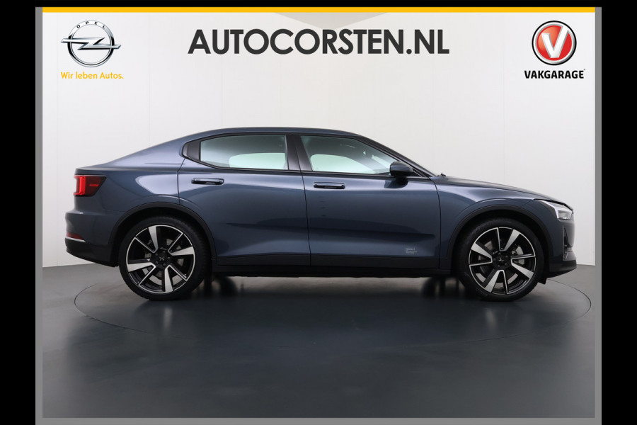 Polestar 2 Long Range 78kWh SOH 92% Leer Panoramadak Adap.Cruise Trekhaak Harman/Kardon®-Audio Memory Apple Carplay Android Auto Navi Ecc Stoel+Stuur+Achterbankverwarming Pdc Elek.Achterklep Lane Assist BLIS Road Sign Info 1e Eigenaar Origineel Nederlandse Auto