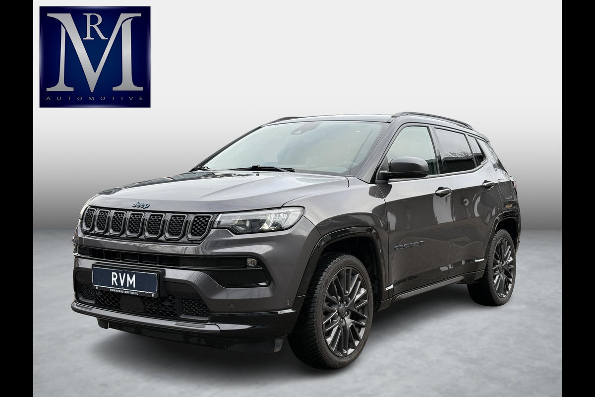Jeep Compass 1.3T 4 x e 240 | 80th Anniversary PHEV 4WD| STOEL + STUURVERWARMING| ADAPTIVE CRUISE CONTROL| ACHTERUITRIJCAMERA| ELEKTRISCHE STOELEN| KEYLESS| 19 INCH! |SUPER COMPLEET UITGEVOERD! |