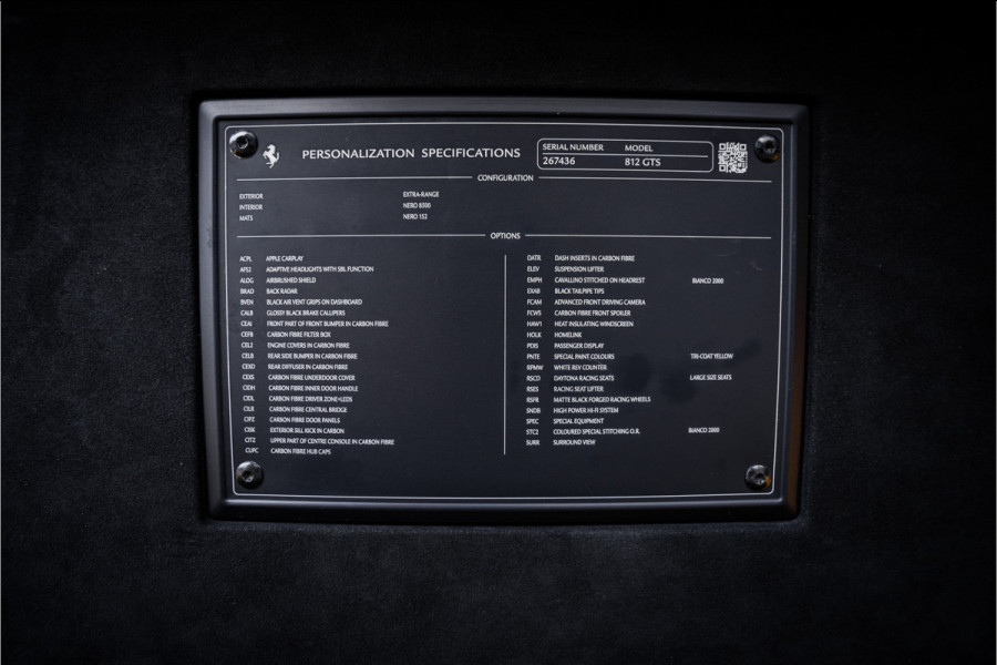 Ferrari 812 GTS 6.5 V12 HELE - Lift | 360 Camera | Carbon