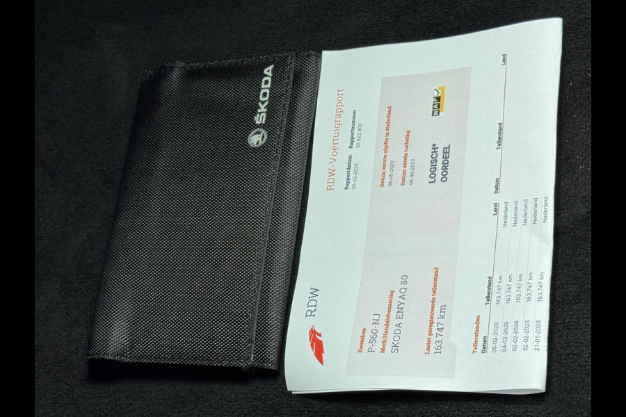 Škoda ENYAQ iV 80, achteruitrijcamera, 1/2 lederen sportinterieur, adaptief cruise, stoelverwarming, 1 e eigenaar, NL auto met nap