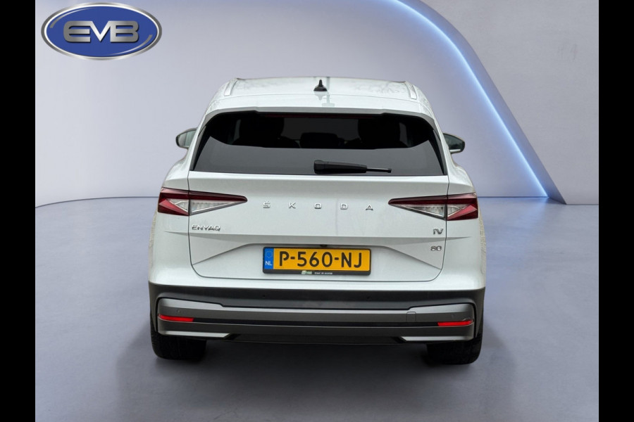 Škoda ENYAQ iV 80, achteruitrijcamera, 1/2 lederen sportinterieur, adaptief cruise, stoelverwarming, 1 e eigenaar, NL auto met nap