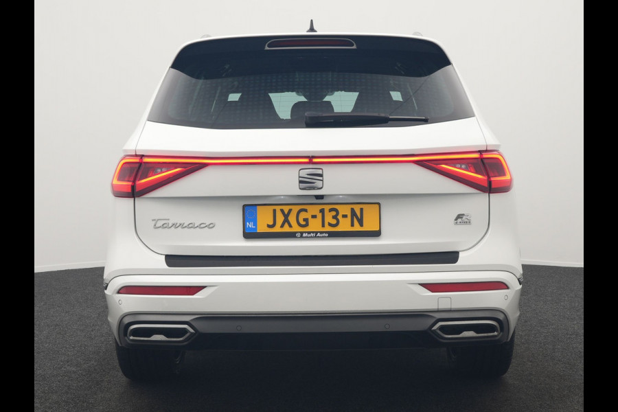Seat Tarraco 1.4 TSI e-Hybrid FR Plug In Hybrid 245pk Dealer O.H. PHEV | Trekhaak Af Fabriek | Adaptive Cruise | 360 Camera | Alcantara Sportstoelen Memory & Verwarmd | Sfeerverlichting | Stuur Verwarmd | Keyless | Apple Carplay | Navigatie | DAB |