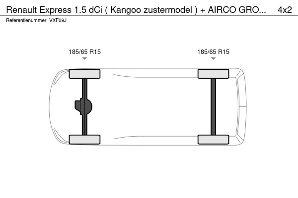 Renault Express 1.5 dCi ( Kangoo zustermodel ) + AIRCO GROOT NAVI SCHERM SCHUIFDEUR CRUISE CONTROL