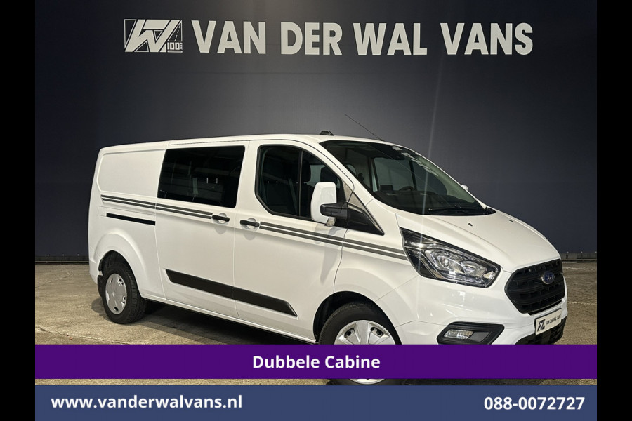 Ford Transit Custom 2.0 TDCI Automaat 131pk L2H1 Dubbel cabine Euro6 *Laadklep* Airco | 6-Zits | Camera | Navigatie | Apple Carplay LED, Trekhaak, Cruisecontrol, Android Auto, Stoelverwarming, Verwarmde Voorruit, Parkeersensoren, Bijrijdersbank