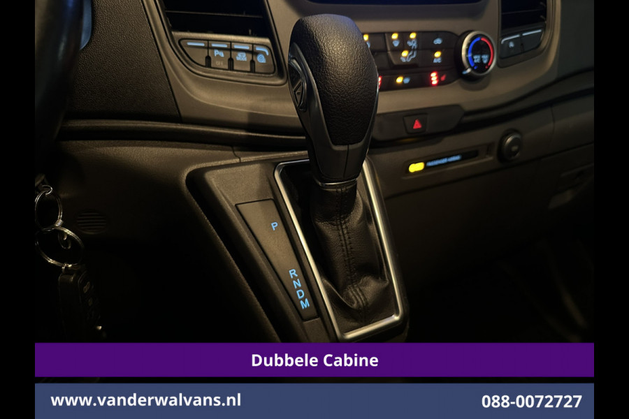 Ford Transit Custom 2.0 TDCI Automaat 131pk L2H1 Dubbel cabine Euro6 *Laadklep* Airco | 6-Zits | Camera | Navigatie | Apple Carplay LED, Trekhaak, Cruisecontrol, Android Auto, Stoelverwarming, Verwarmde Voorruit, Parkeersensoren, Bijrijdersbank