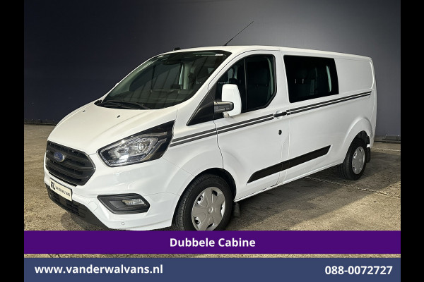 Ford Transit Custom 2.0 TDCI Automaat 131pk L2H1 Dubbel cabine Euro6 *Laadklep* Airco | 6-Zits | Camera | Navigatie | Apple Carplay LED, Trekhaak, Cruisecontrol, Android Auto, Stoelverwarming, Verwarmde Voorruit, Parkeersensoren, Bijrijdersbank