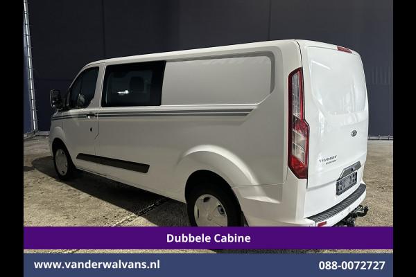 Ford Transit Custom 2.0 TDCI Automaat 131pk L2H1 Dubbel cabine Euro6 *Laadklep* Airco | 6-Zits | Camera | Navigatie | Apple Carplay LED, Trekhaak, Cruisecontrol, Android Auto, Stoelverwarming, Verwarmde Voorruit, Parkeersensoren, Bijrijdersbank