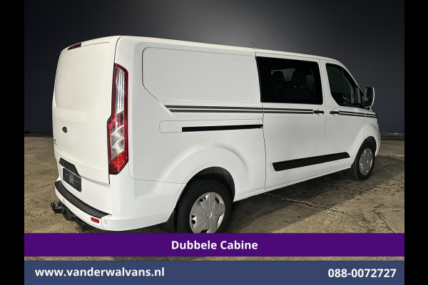 Ford Transit Custom 2.0 TDCI Automaat 131pk L2H1 Dubbel cabine Euro6 *Laadklep* Airco | 6-Zits | Camera | Navigatie | Apple Carplay LED, Trekhaak, Cruisecontrol, Android Auto, Stoelverwarming, Verwarmde Voorruit, Parkeersensoren, Bijrijdersbank