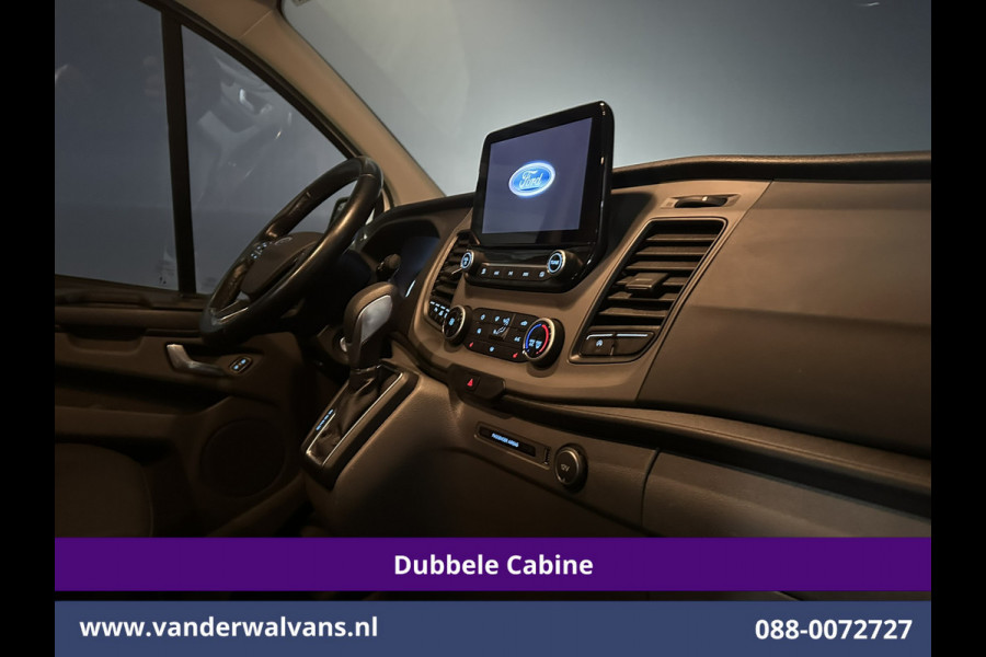 Ford Transit Custom 2.0 TDCI Automaat 131pk L2H1 Dubbel cabine Euro6 *Laadklep* Airco | 6-Zits | Camera | Navigatie | Apple Carplay LED, Trekhaak, Cruisecontrol, Android Auto, Stoelverwarming, Verwarmde Voorruit, Parkeersensoren, Bijrijdersbank