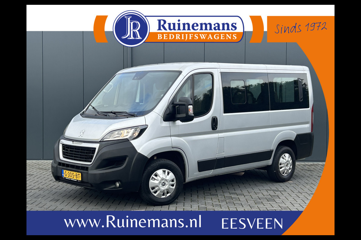 Peugeot Boxer 330 2.2 BlueHDI 141 PK / EURO 6 / L1H1 / PRIJS IS INCL / 1e EIG. / 77.436 !! / 9 PERSOONS / AIRCO / CRUISE / PERSONENBUS / BLUET