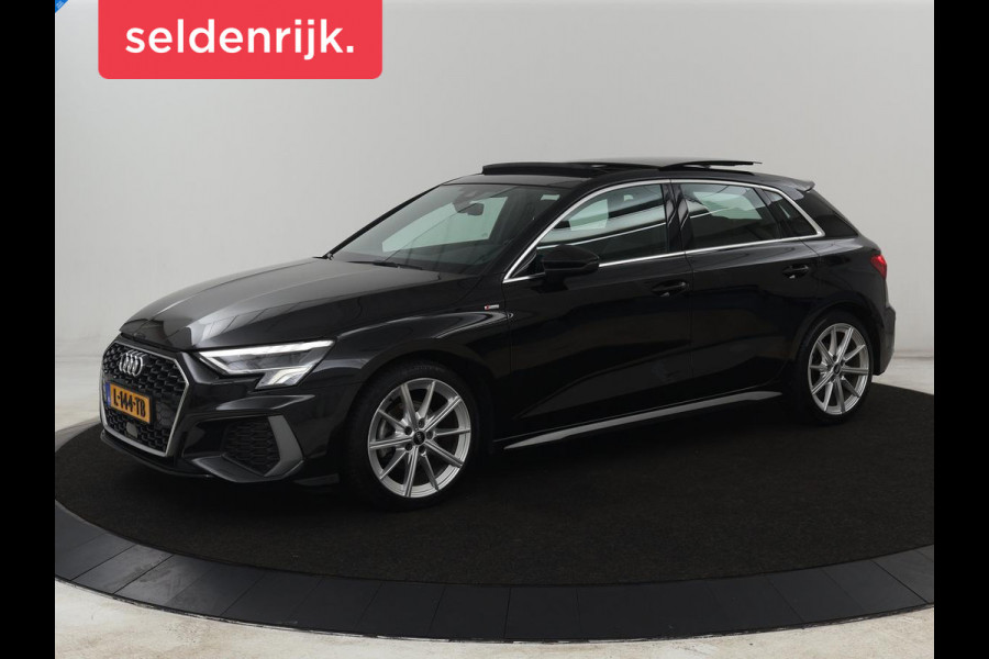 Audi A3 30 TFSI S edition | Panoramadak | Sportstoelen | Virtual Cockpit | Carplay | Half leder | Full LED | Parkeerhulp | Cruise control | Bluetooth | Climate control | Navigatie | S Line