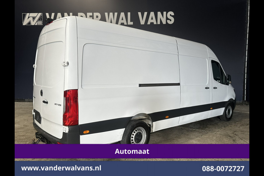 Mercedes-Benz Sprinter 317 CDI 170pk 9G-Tronic Automaat L3H2 Euro6 Airco | Camera | Apple Carplay | Cruisecontrol Chauffeursstoel, Trekhaak,  Android Auto, Stoelverwarming, 270 Graden achterdeuren, Bijrijdersbank