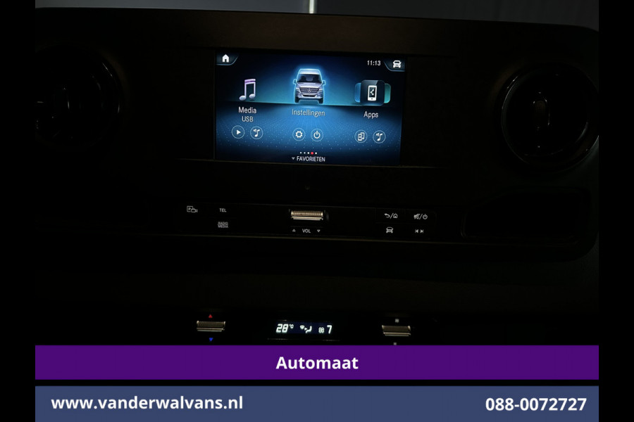Mercedes-Benz Sprinter 317 CDI 170pk 9G-Tronic Automaat L3H2 Euro6 Airco | Camera | Apple Carplay | Cruisecontrol Chauffeursstoel, Trekhaak,  Android Auto, Stoelverwarming, 270 Graden achterdeuren, Bijrijdersbank
